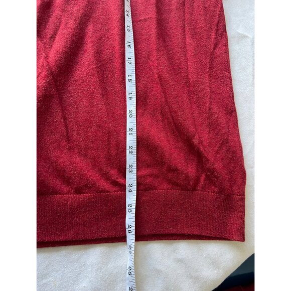 Banana Republic Premium Lux Yarn Red Long Sleeve Crewneck Sweater Men's XL - Picture 6 of 6